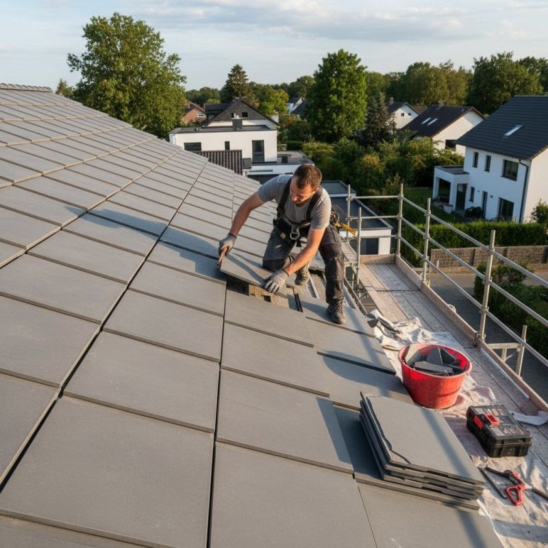 Clay Roof Installation detail