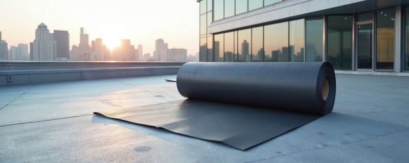 Single Ply Roof Installation detail