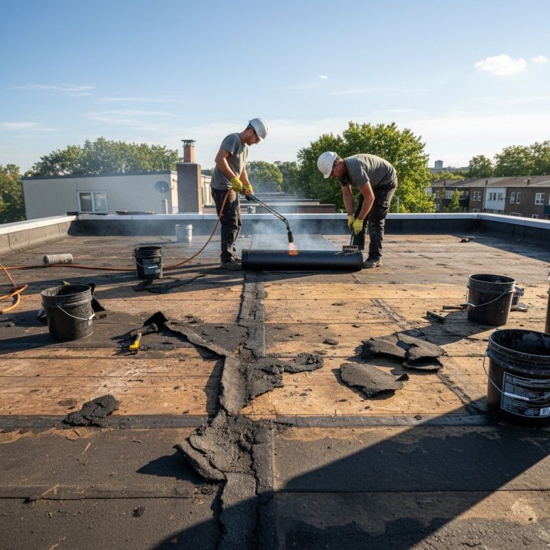 Single Ply Roof Repair detail