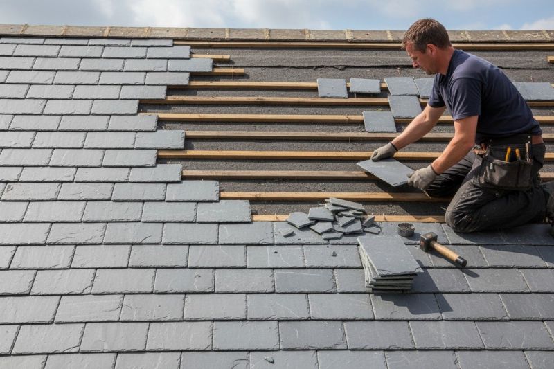 Slate Roof Leak Repair detail
