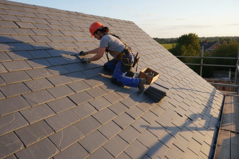 Slate Roof Leak Repair detail
