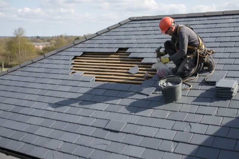 Slate Roof Leak Repair detail