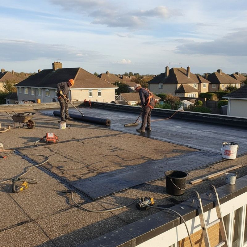 Tar Roof Repair detail