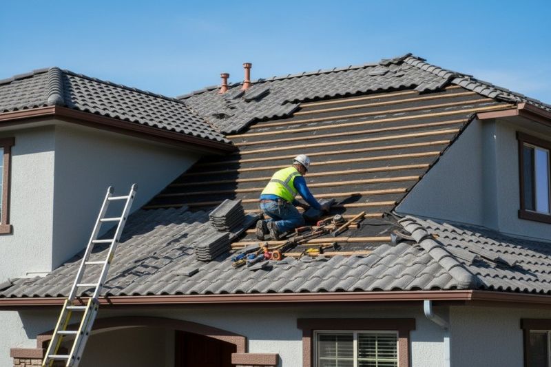 Tin Roof Repair detail