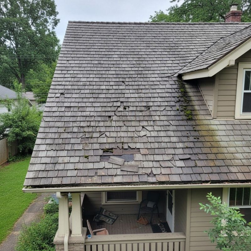 Wood Shake Roof Replacement detail