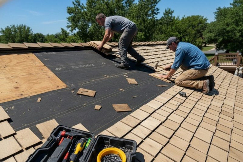 Wood Shake Roof Replacement detail